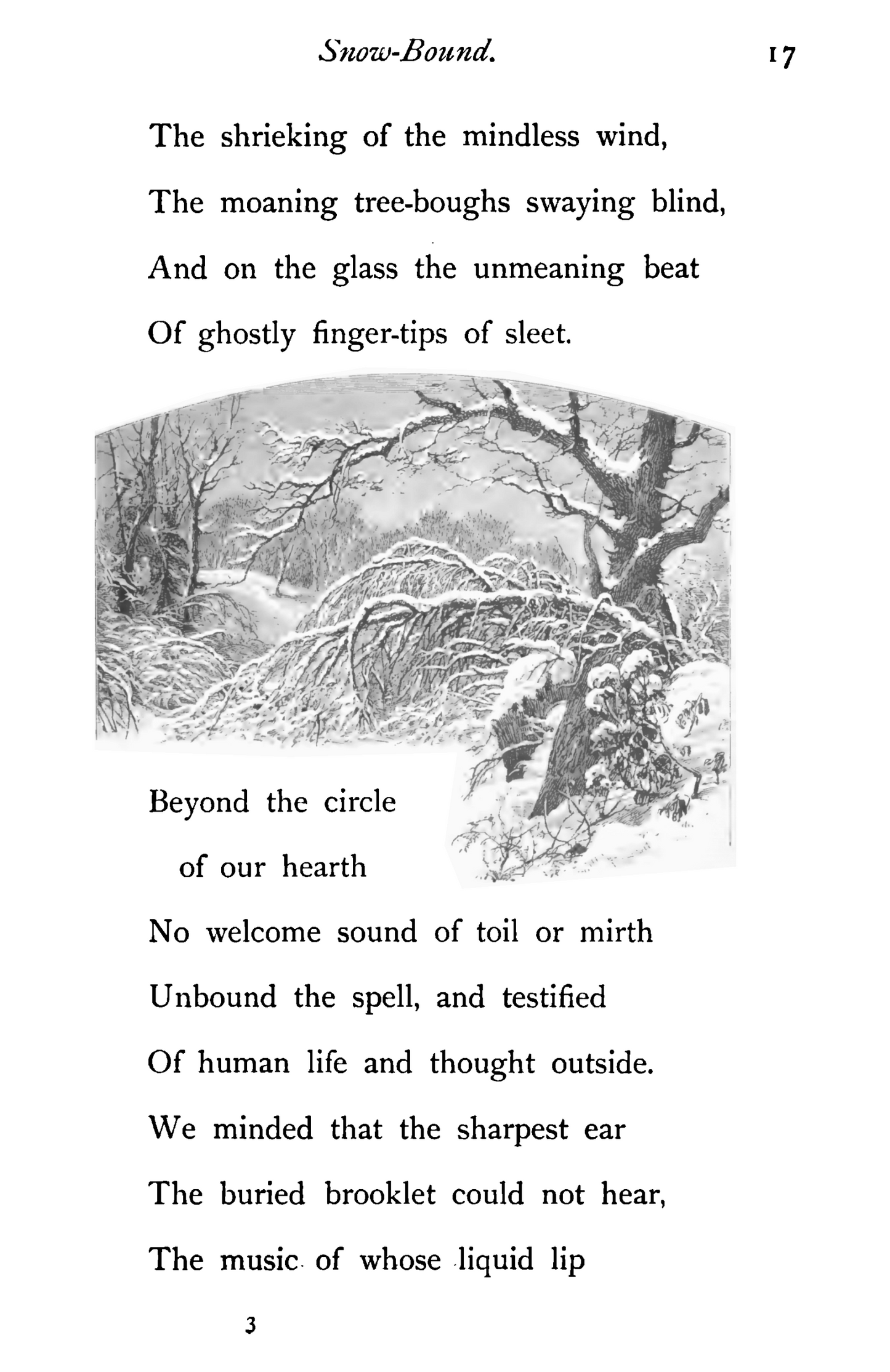 Snow-Bound - A Winter Idyl