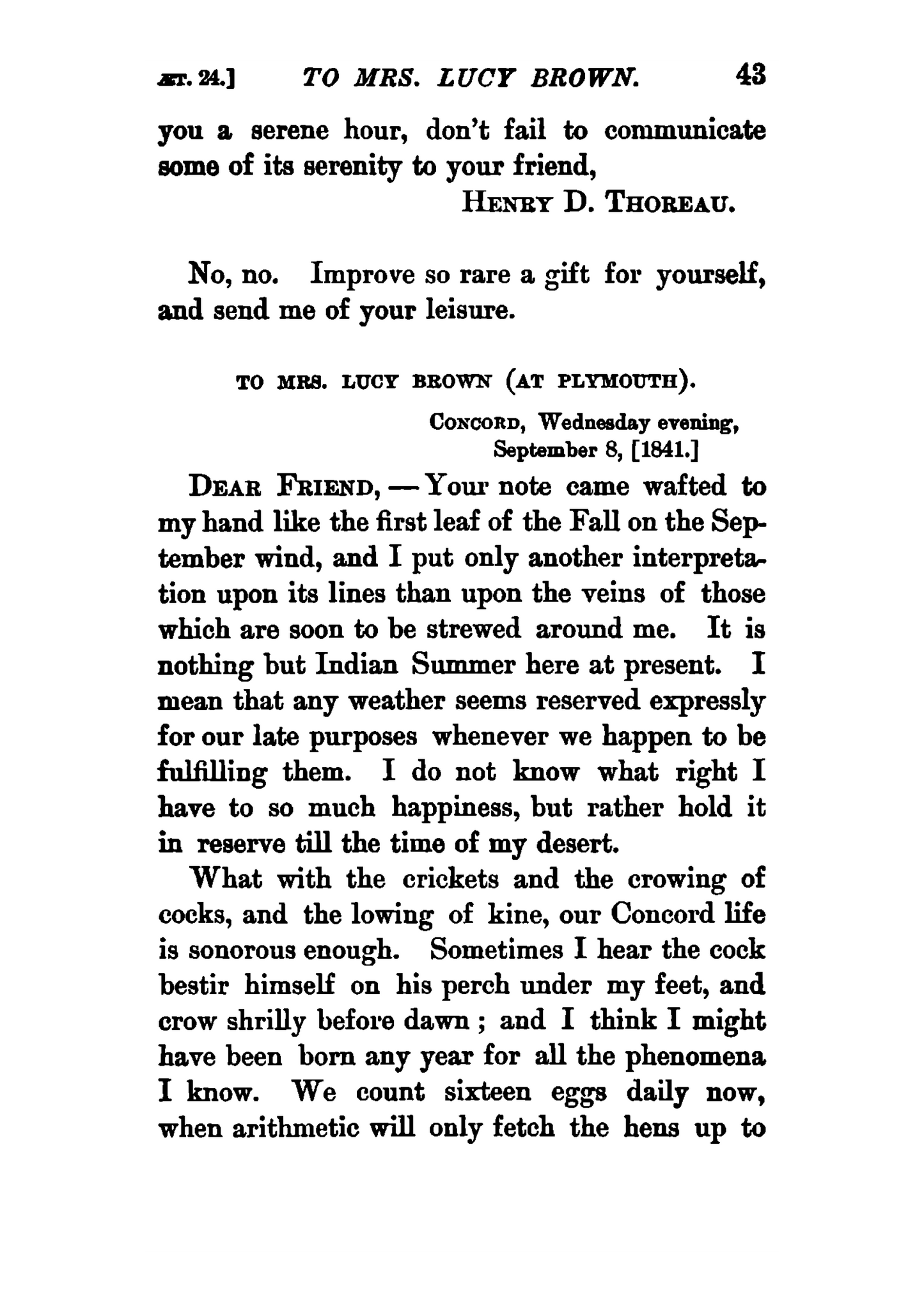 Familiar Letters of Henry David Thoreau