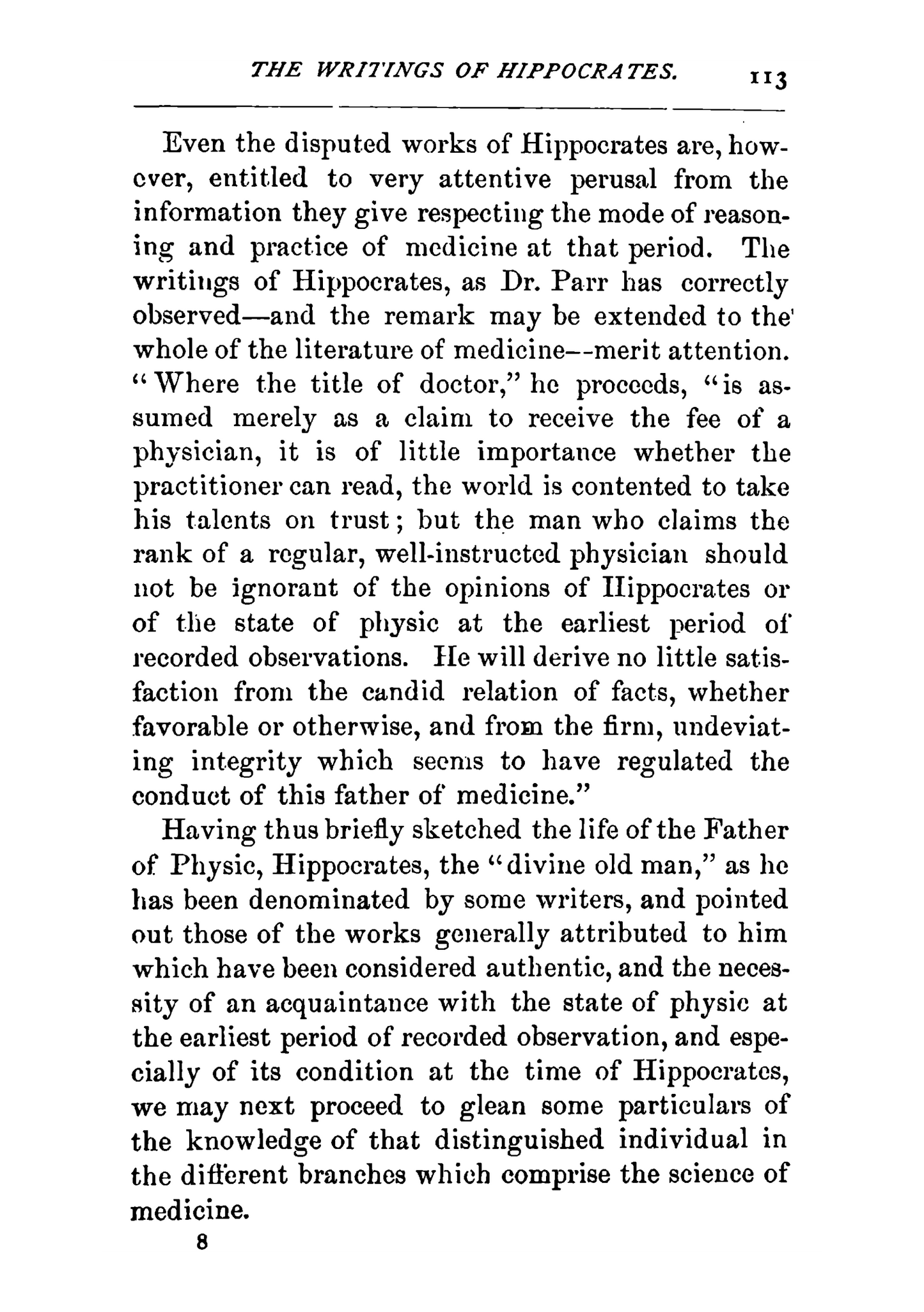 History of Medicine from the Earliest Ages to the Commencement of Nineteenth Century