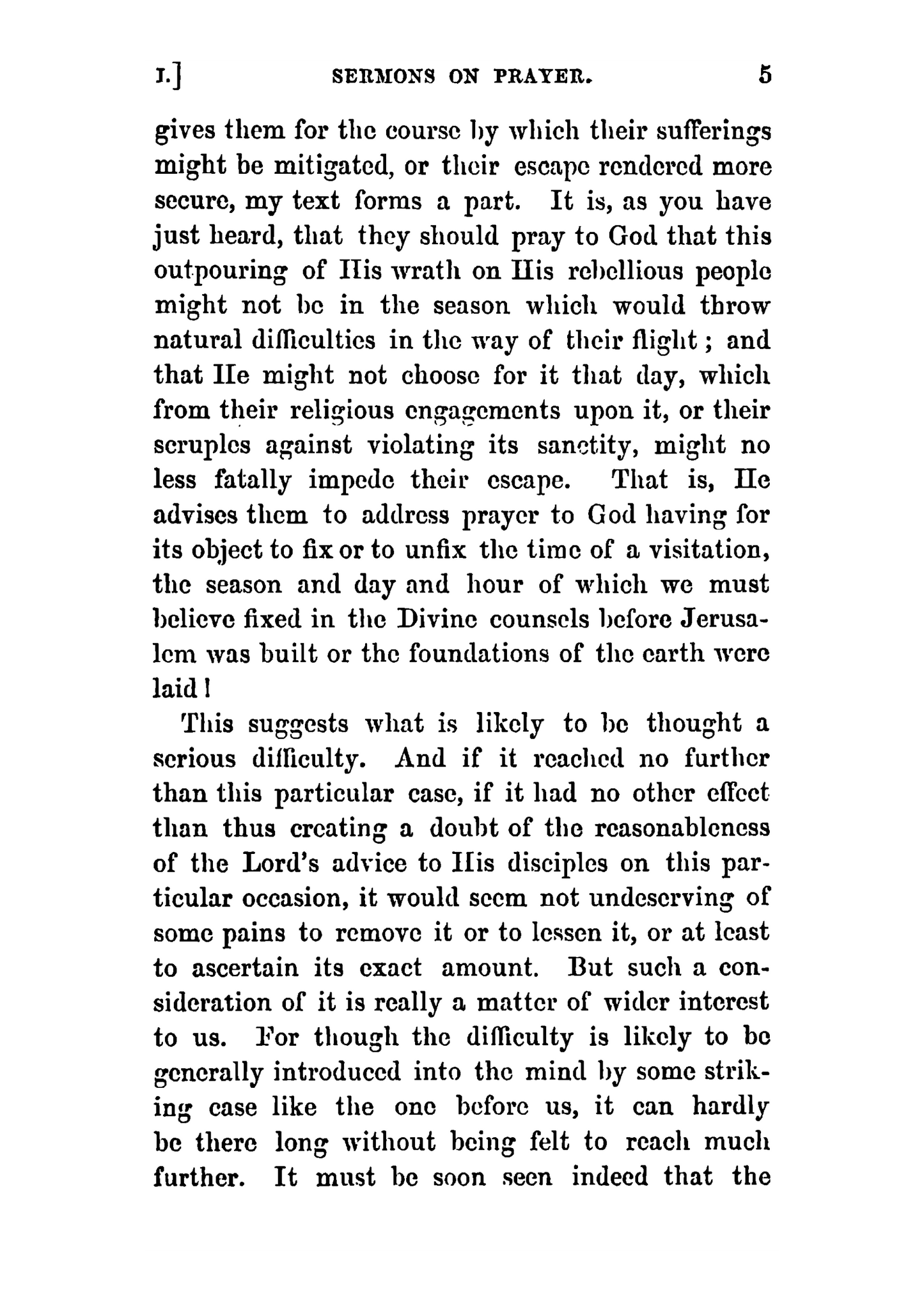 Sermons on Prayer