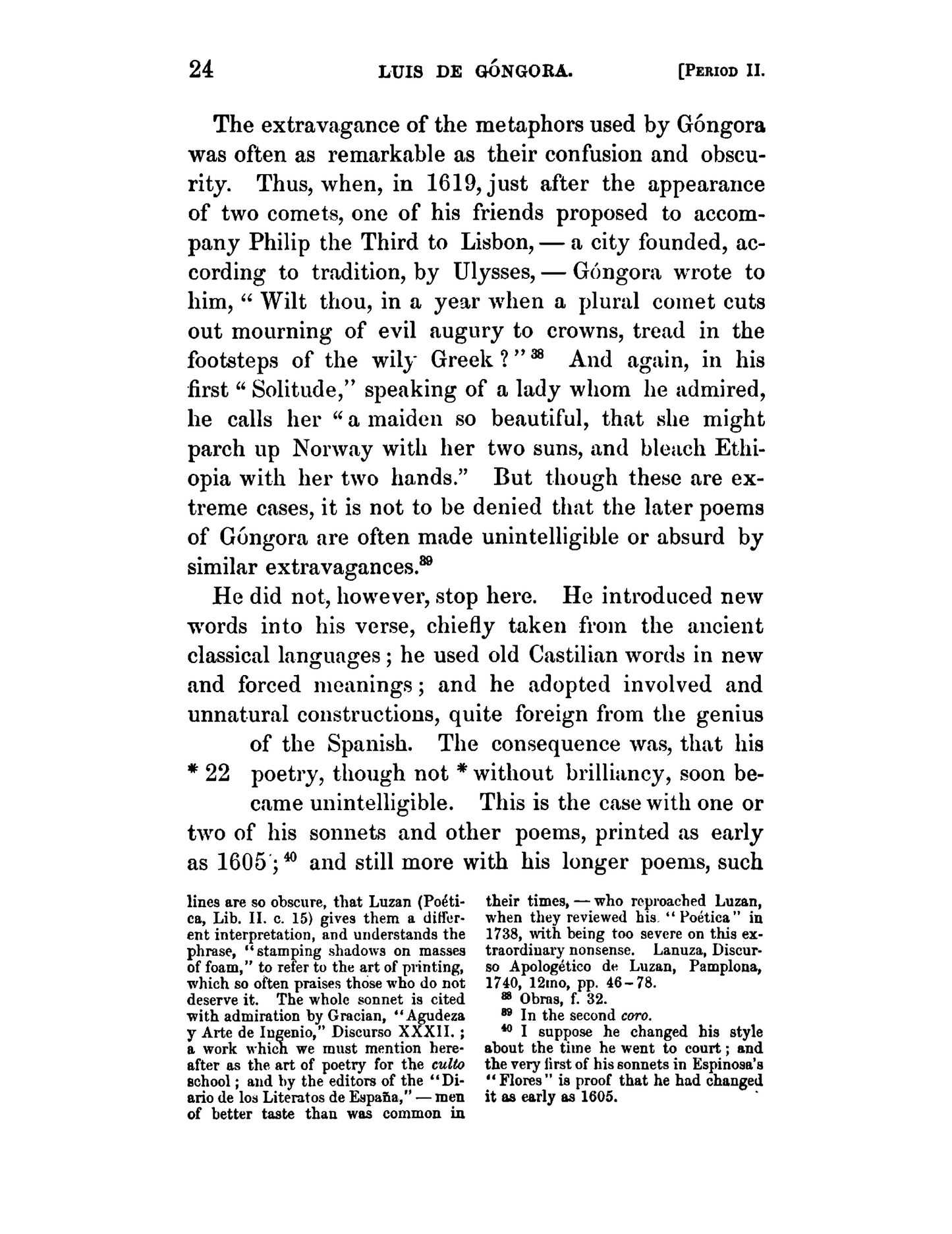 History of Spanish Literature - Vol. III