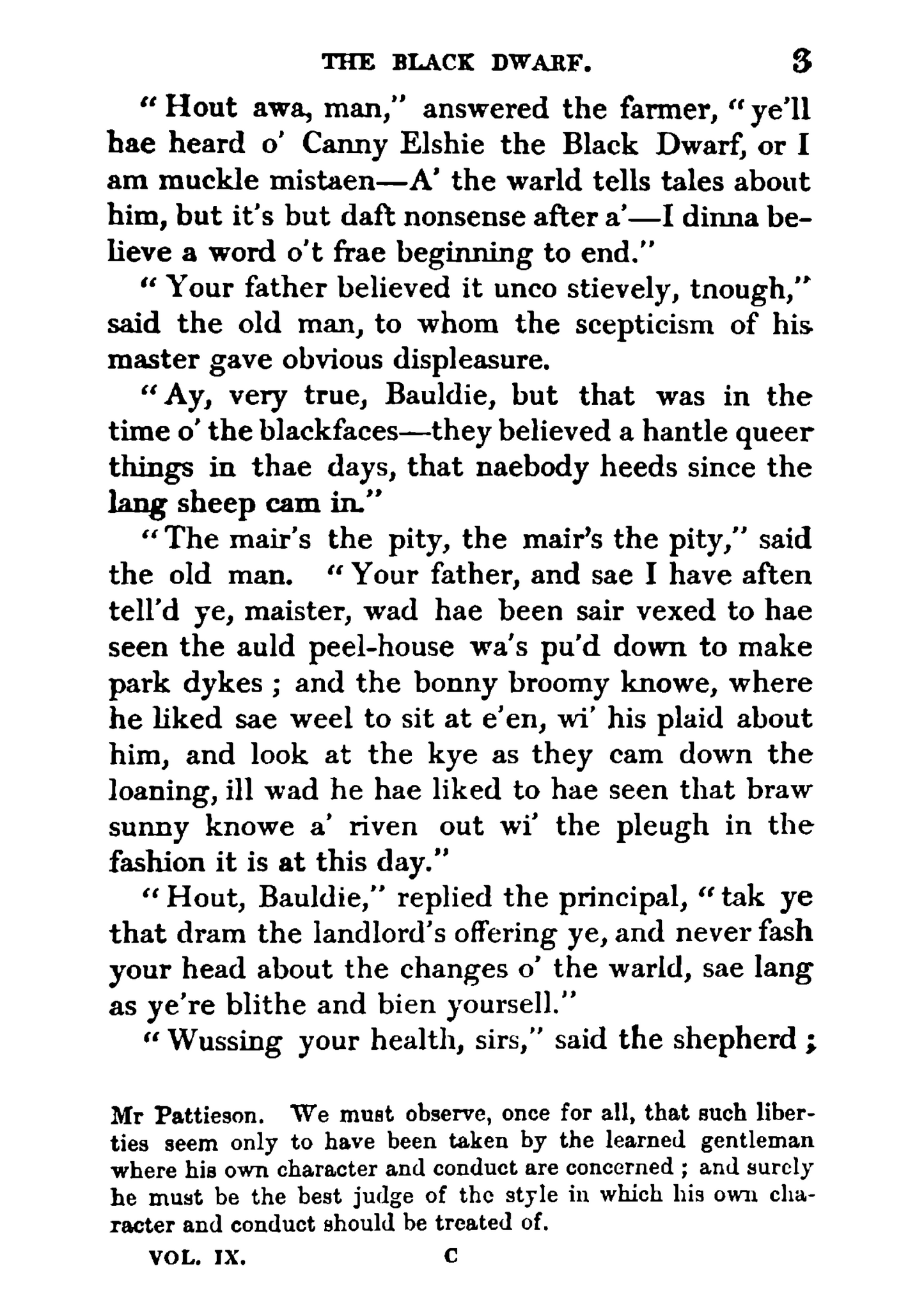 Waverley Novels - Vol. IX : The Black Dwarf