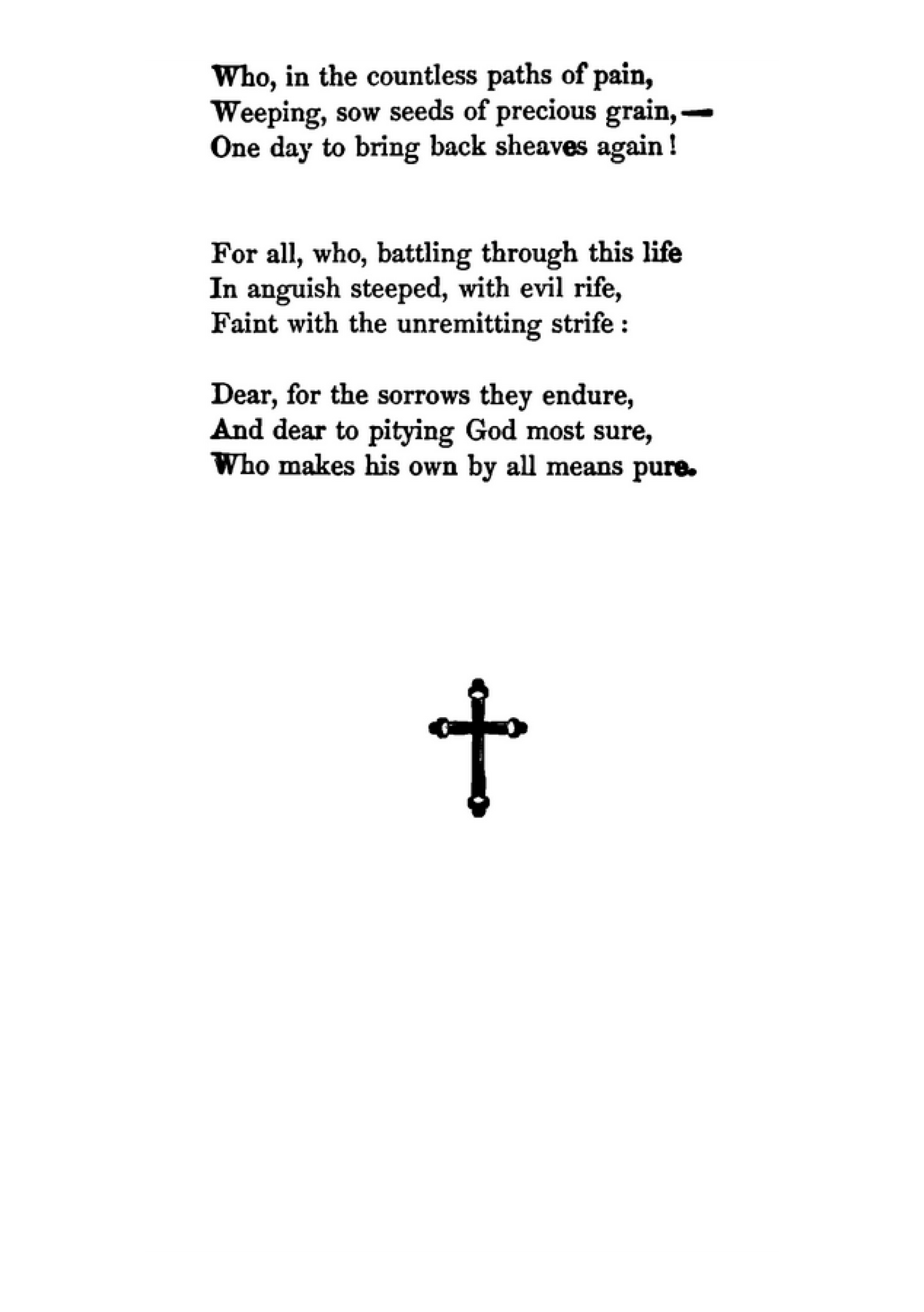 Poems of Religious Sorrow, Comfort, Counsel and Aspiration