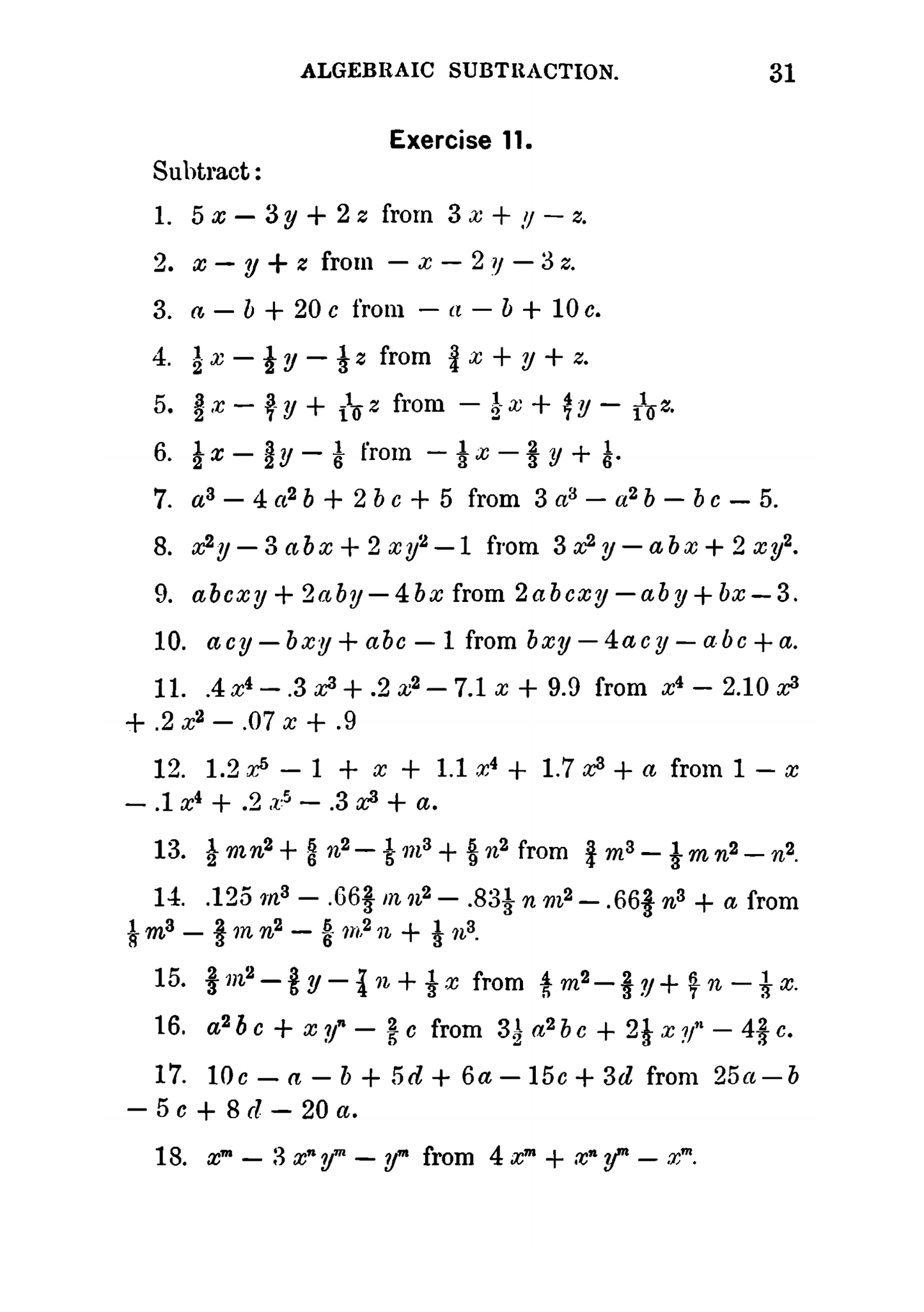 The Elements of Algebra