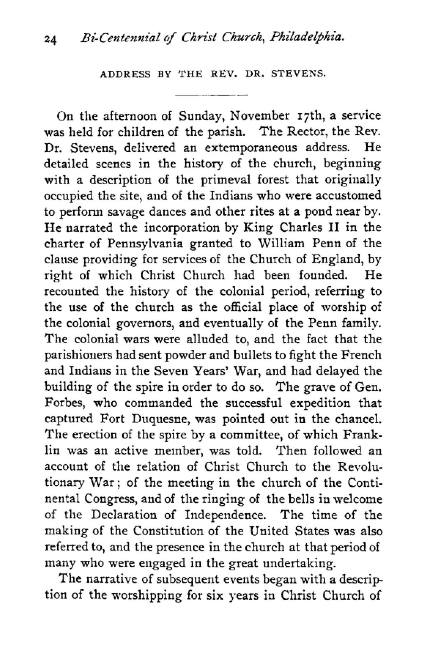 Memorial of the Two Hundredth Anniversary of the Founding of Christ Church - Page 30