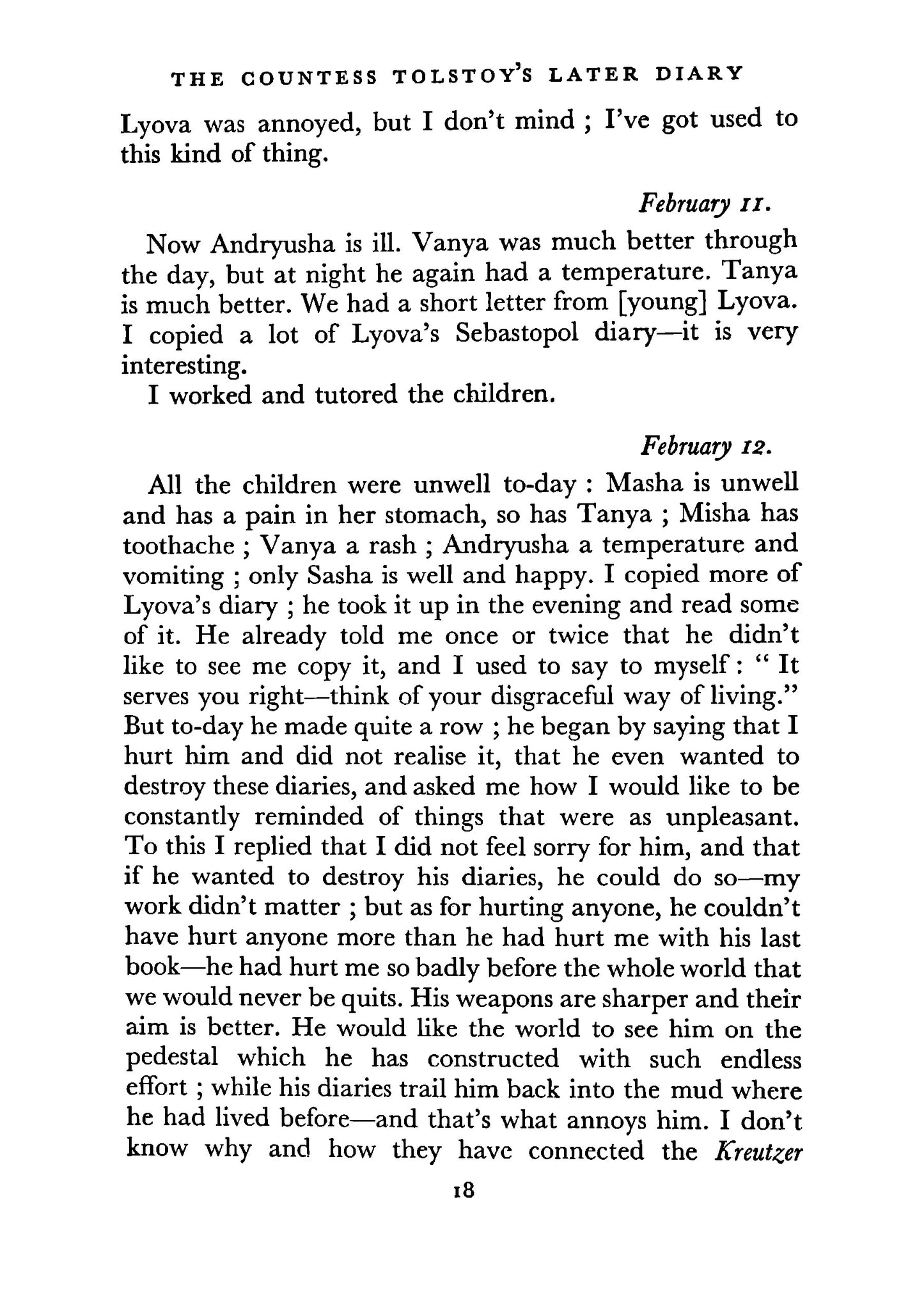The Countess Tolstoy's Later Diary - Page 20