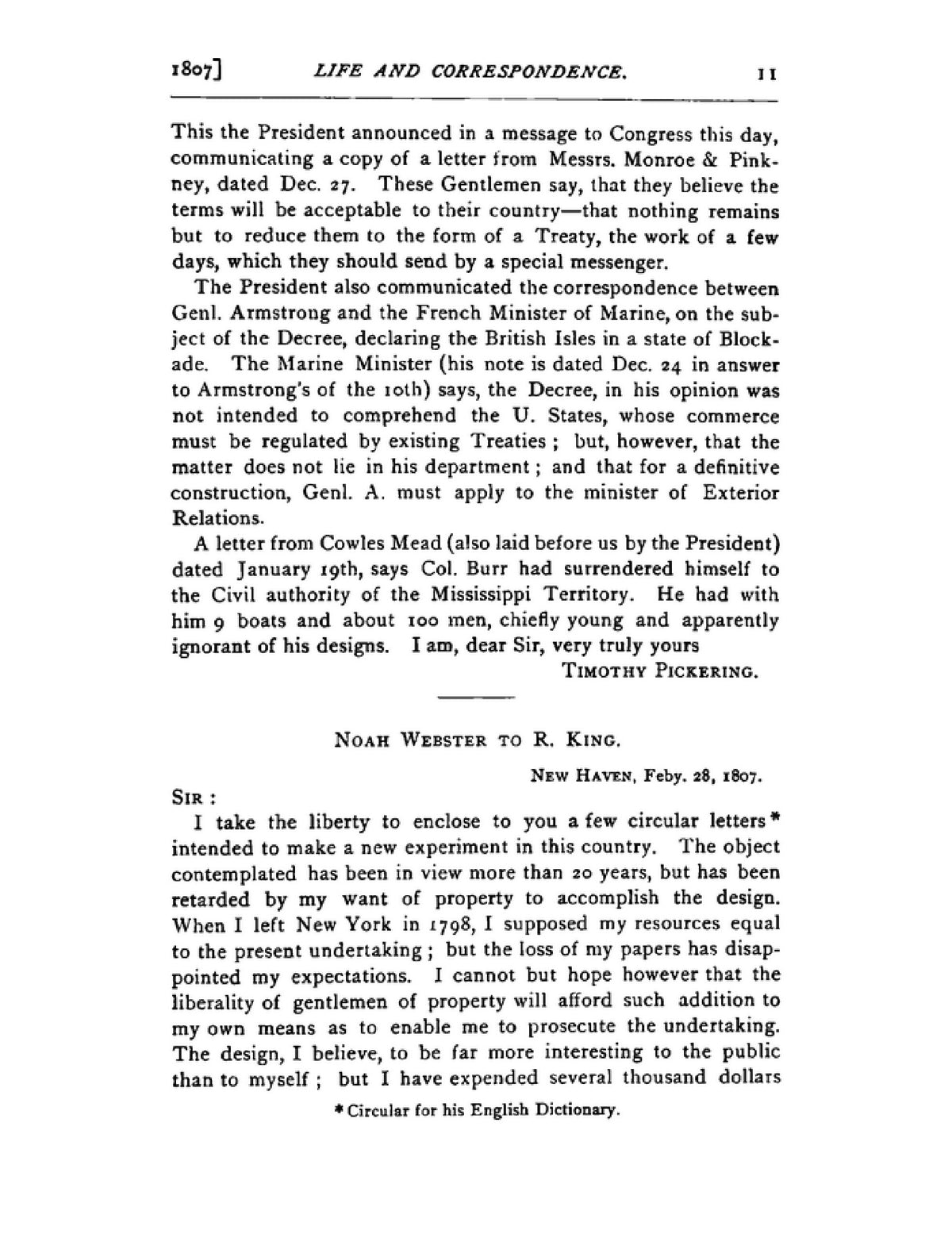 The Life and Correspondence of Rufus King - Page 27