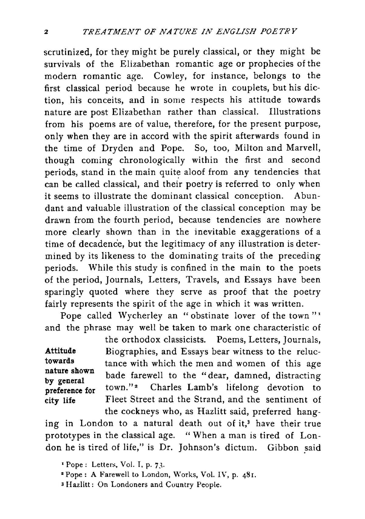 The Treatment of Nature in English Poetry - Page 16