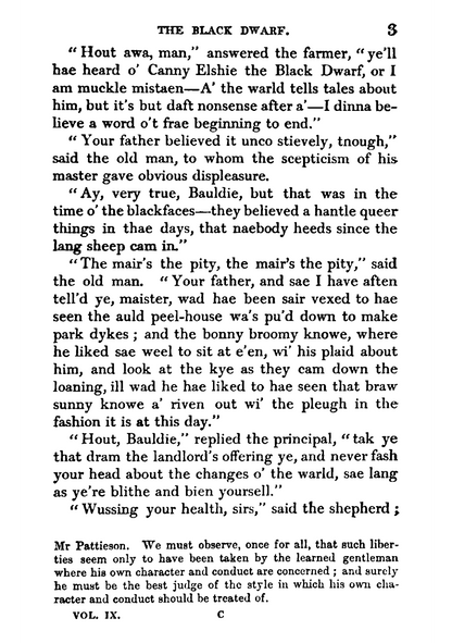 Waverley Novels - Vol. IX : The Black Dwarf