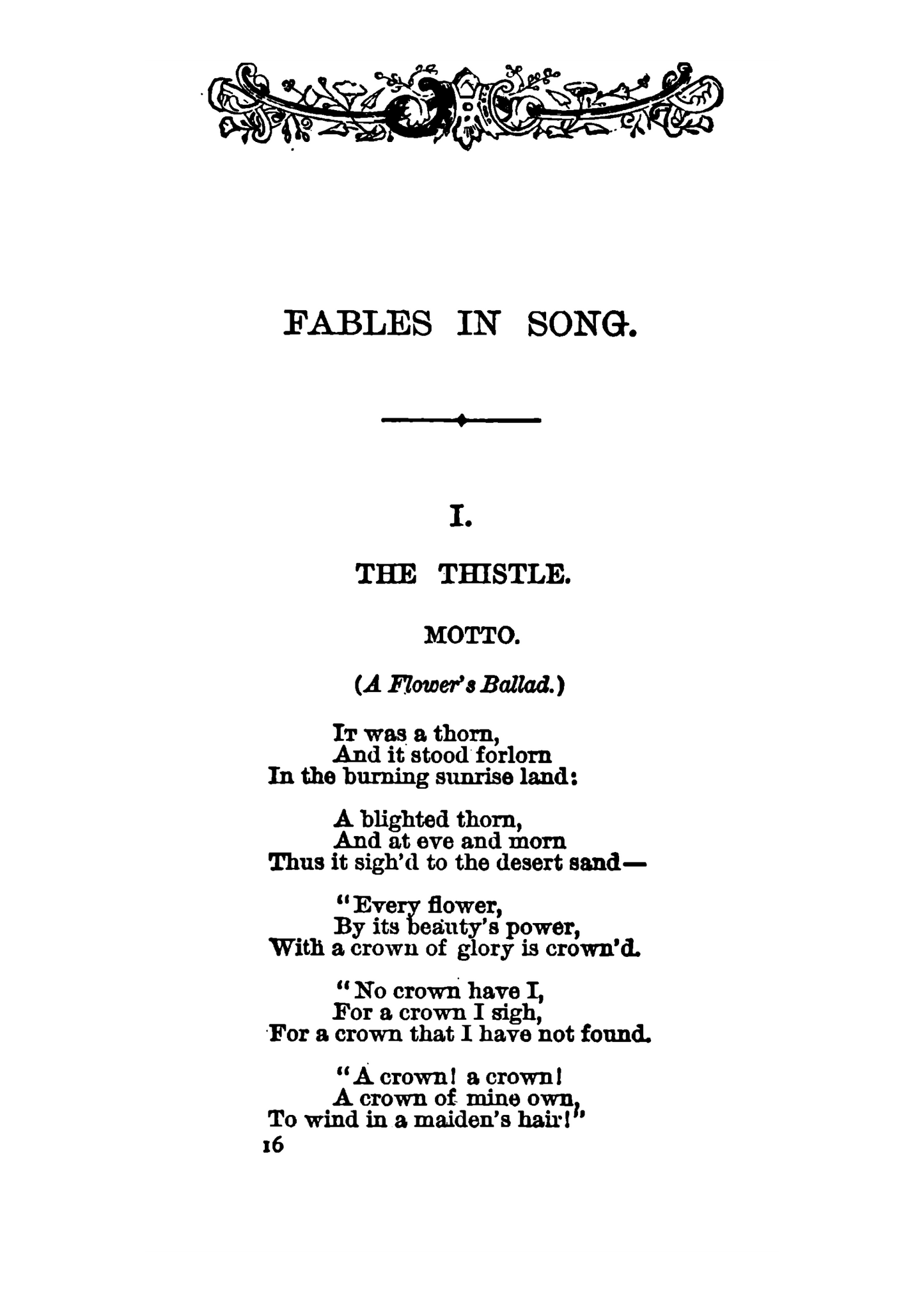 Fables in Song