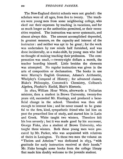 Theodore Parker - A Biography