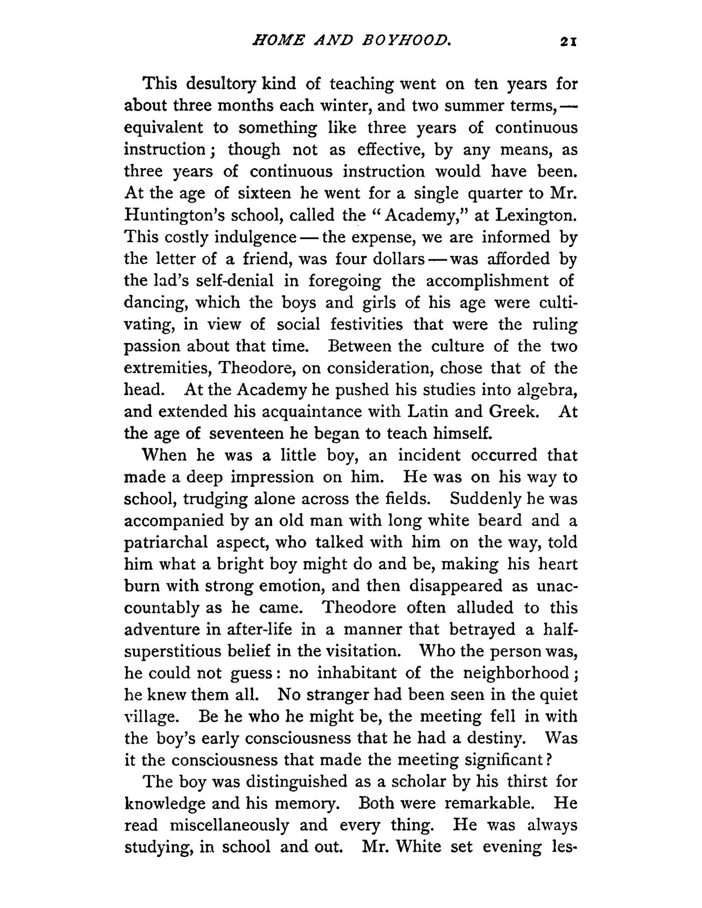 Theodore Parker - A Biography