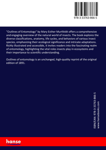 Outlines of entomology - Back Cover
