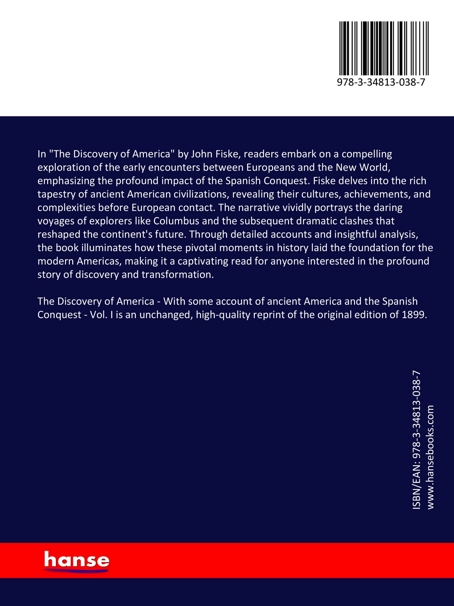 The Discovery of America - Vol. I