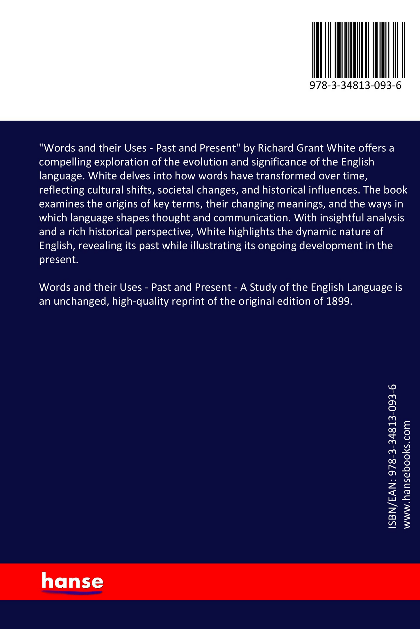 Words and their Uses: Past and Present - A Study of the English Language