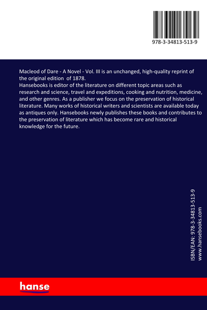 Macleod of Dare . Vol. III
