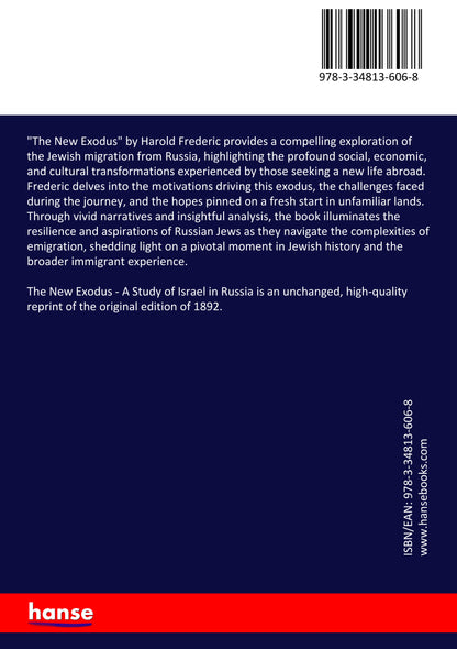 The New Exodus - Back Cover