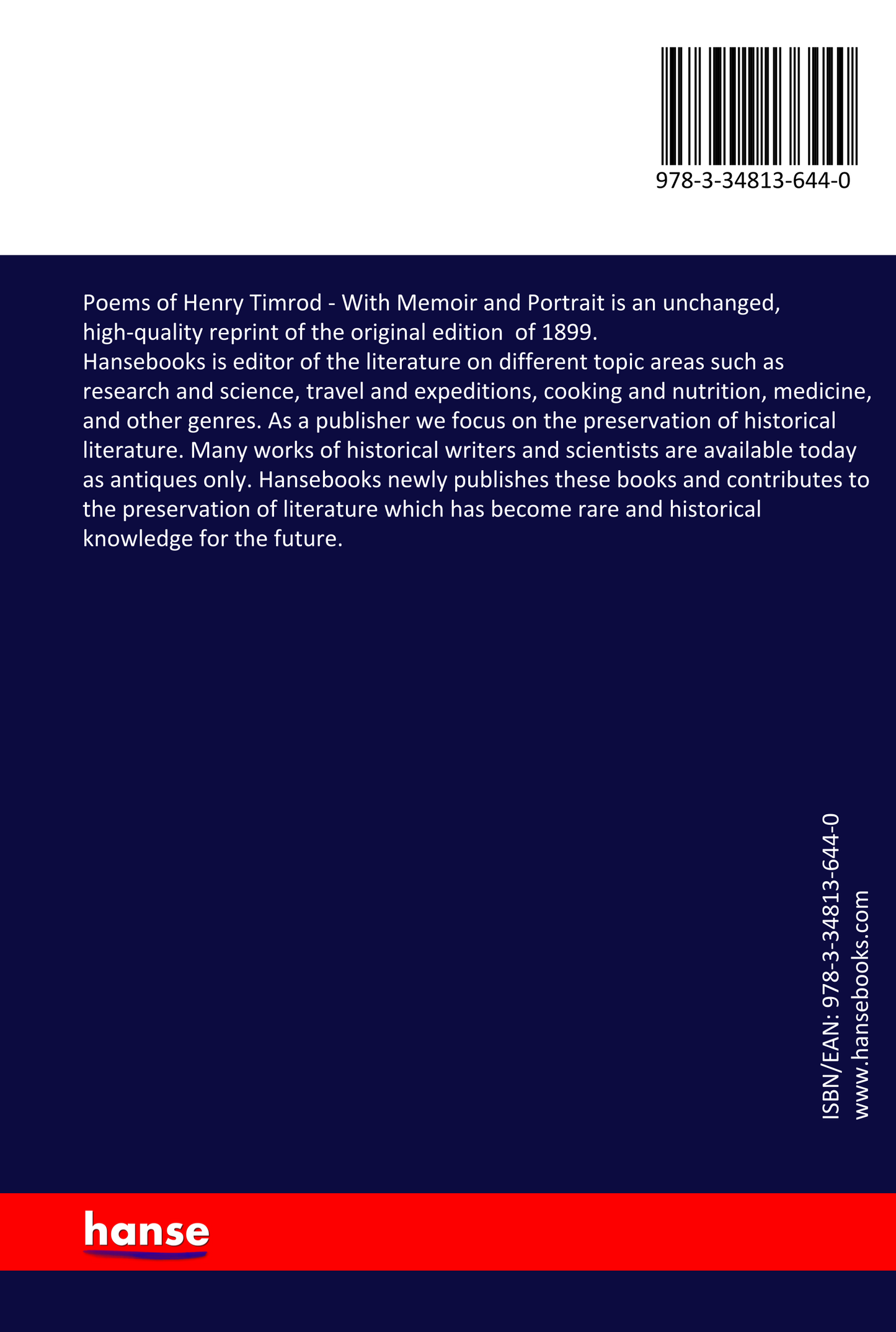 Poems of Henry Timrod