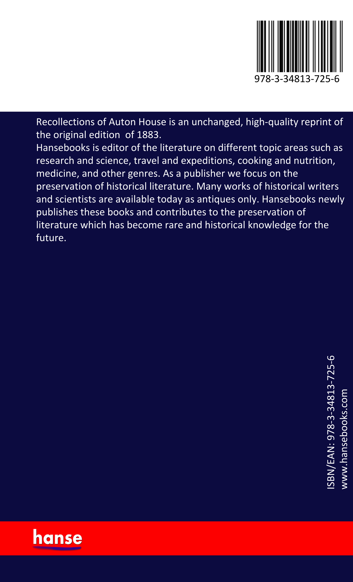 Recollections of Auton House