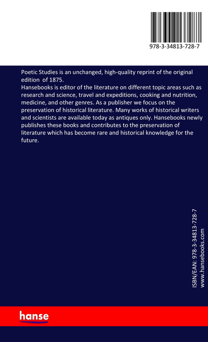 Poetic Studies