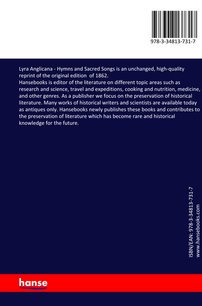 Lyra Anglicana - Hymns and Sacred Songs