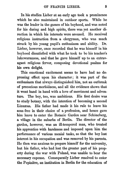 The Life and Letters of Francis Lieber - Page 13