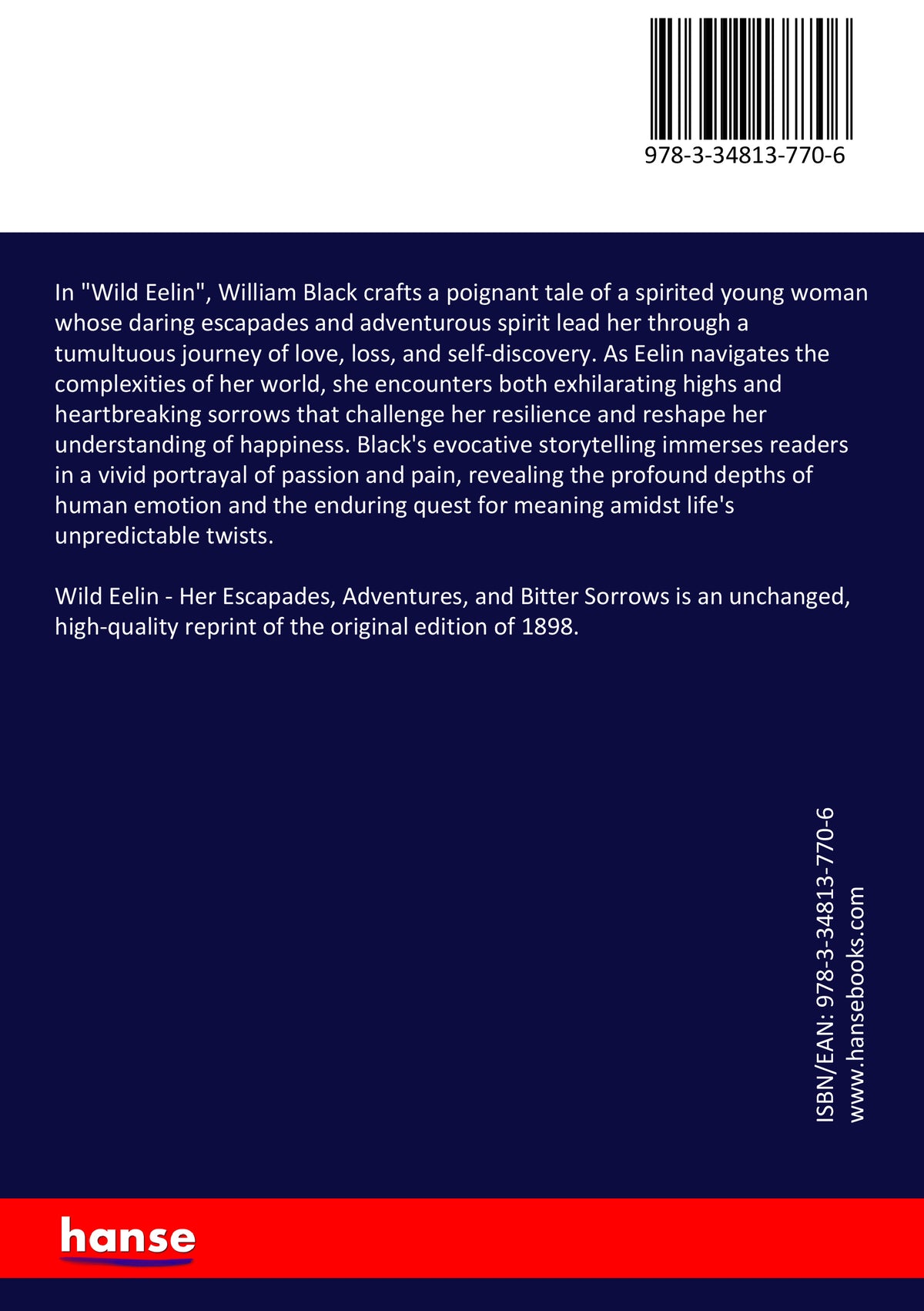 Wild Eelin - Back Cover