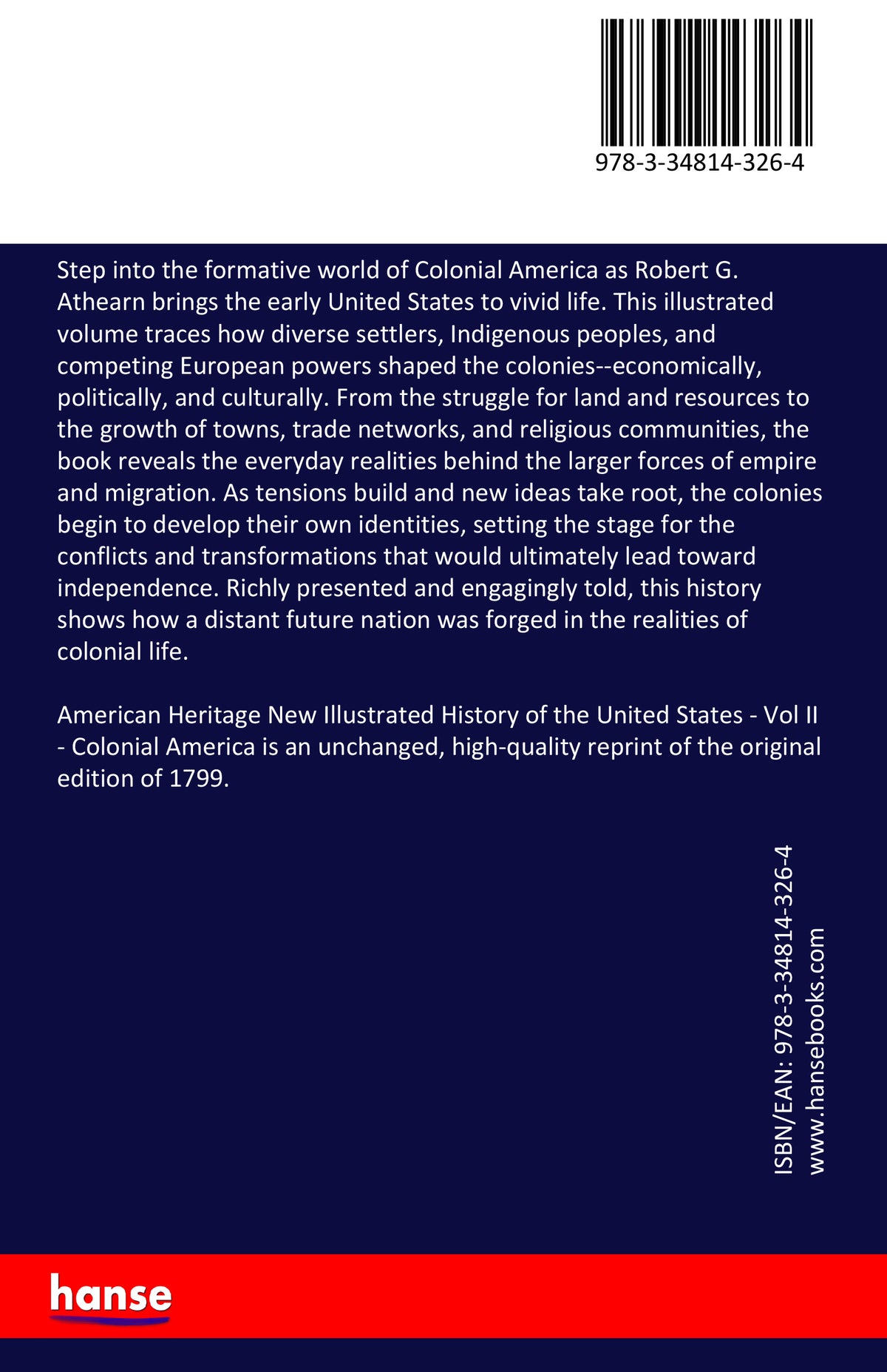 American Heritage New Illustrated History of the United States - Back Cover