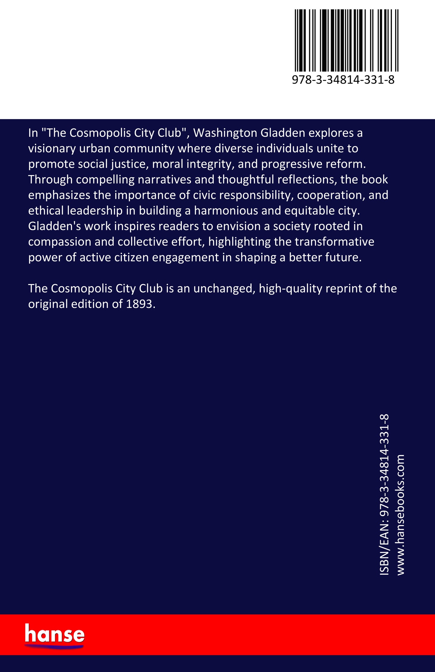 The Cosmopolis City Club - Back Cover