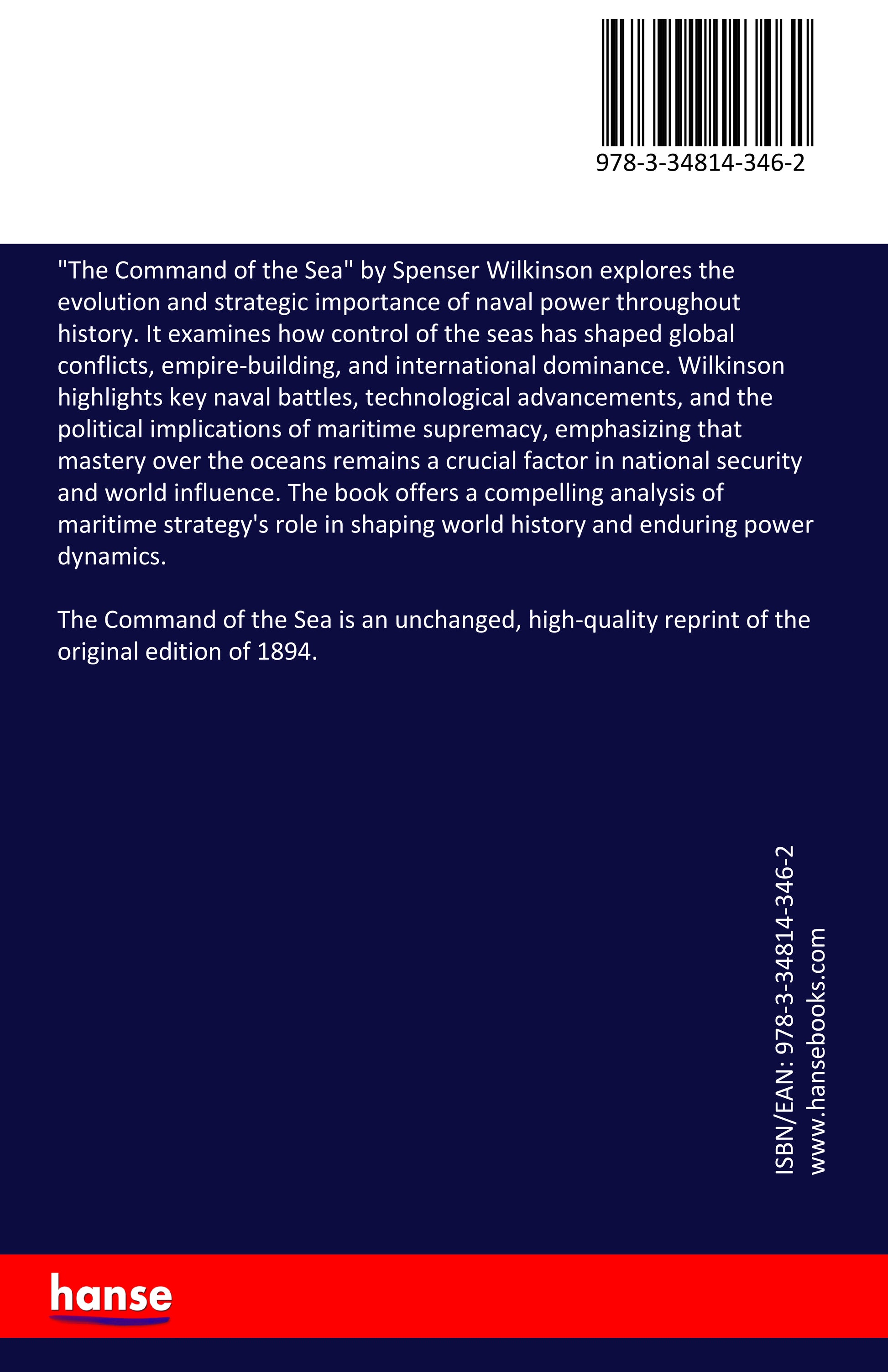 The Command of the Sea - Back Cover