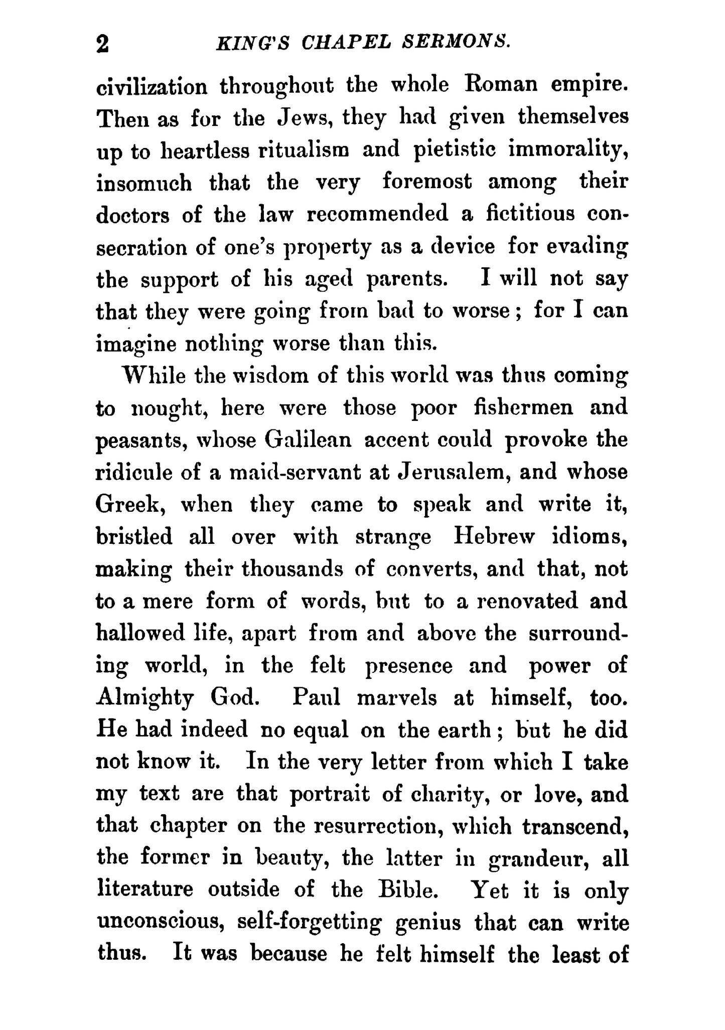 King's Chapel Sermons - Page 12
