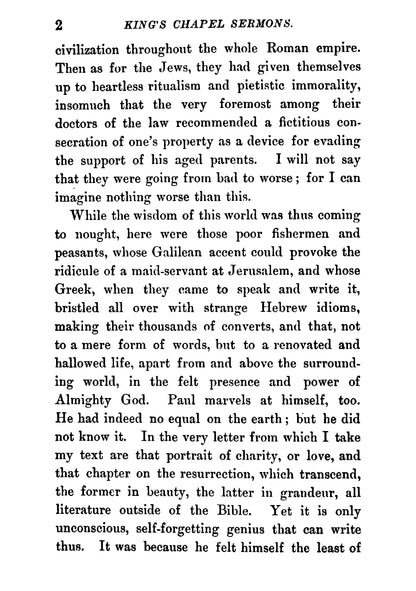 King's Chapel Sermons - Page 12