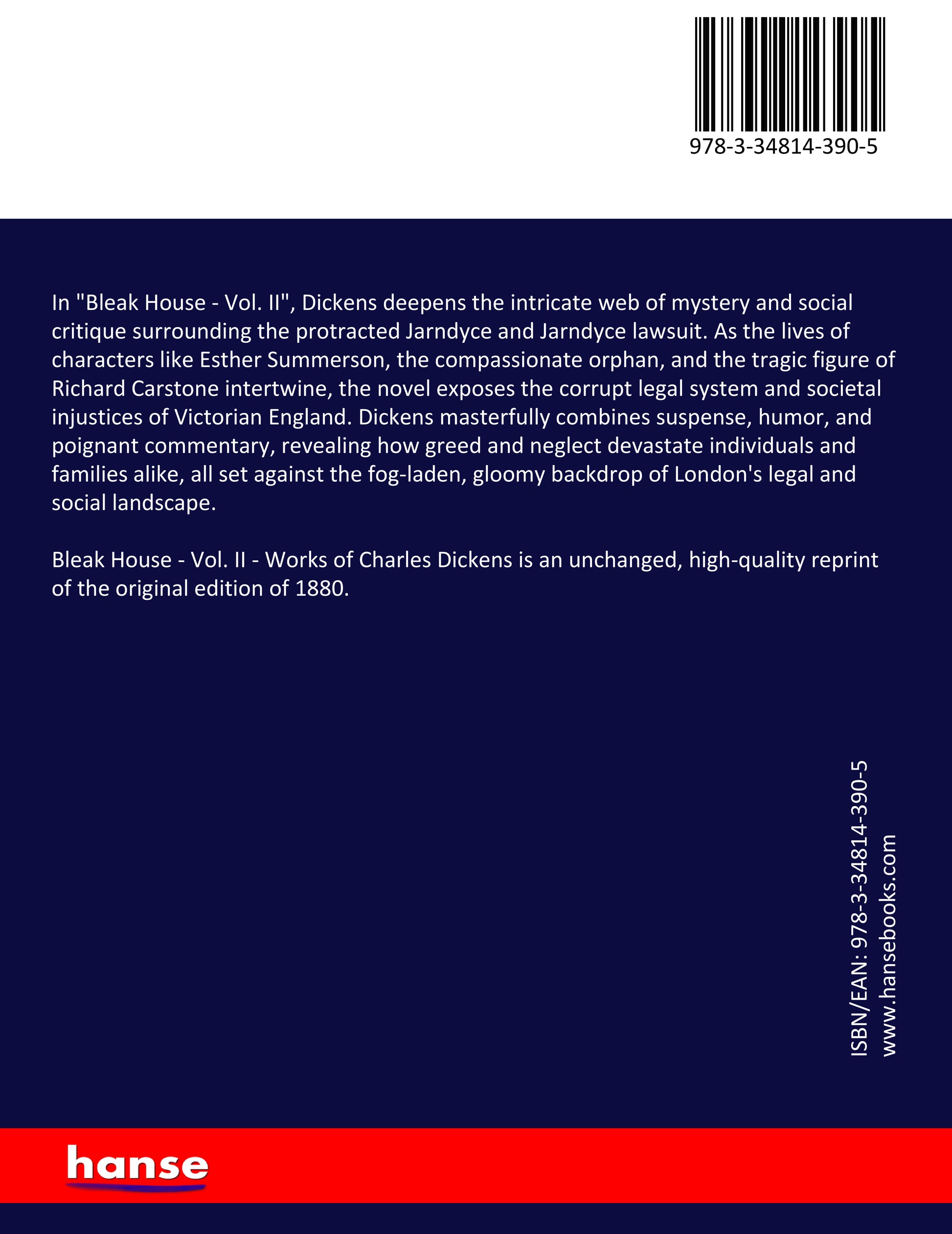 Bleak House - Vol. II - Back Cover