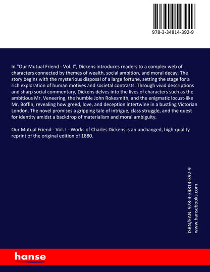 Our Mutual Friend - Vol. I - Back Cover