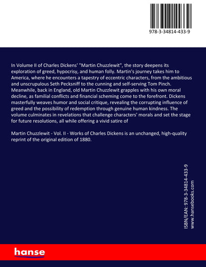 Martin Chuzzlewit - Vol. II - Back Cover