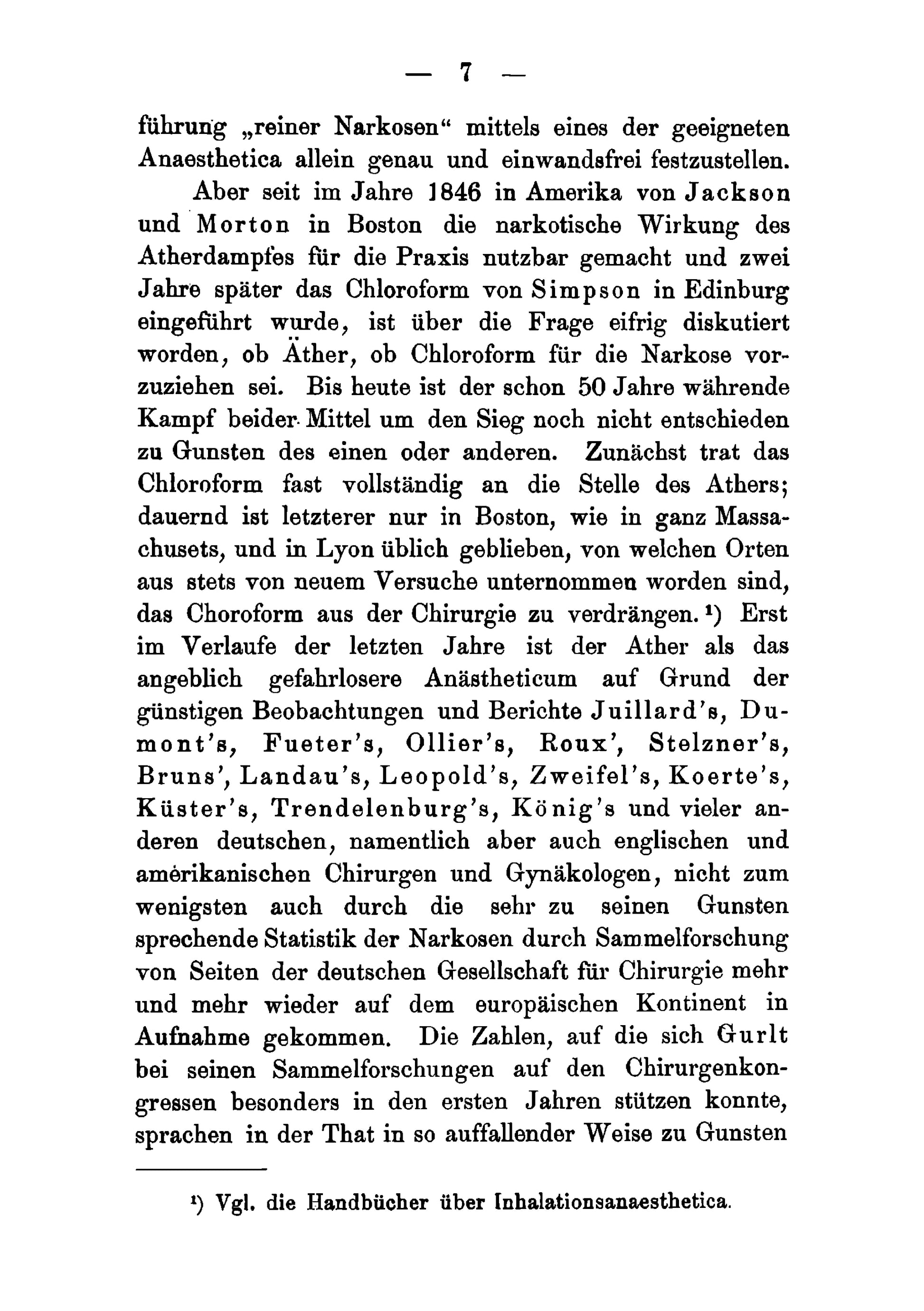 Über das Wesen und die Ursache der im Anschluss an die Narkose auftretenden Lungenentzündungen - Page 11