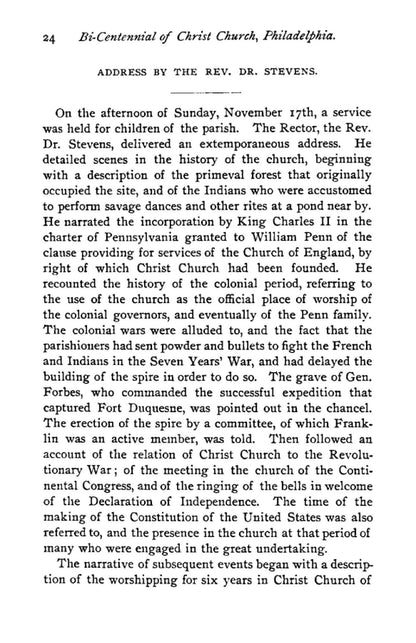 Memorial of the Two Hundredth Anniversary of the Founding of Christ Church - Page 30