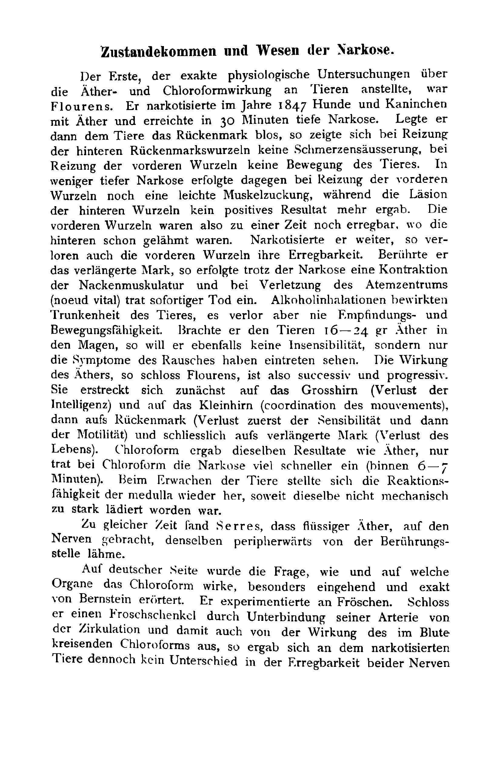 Der gegenwärtige Stand der Kenntnis von der Wirkung des Chloroforms und Äthers auf den tierischen Organismus - Page 14