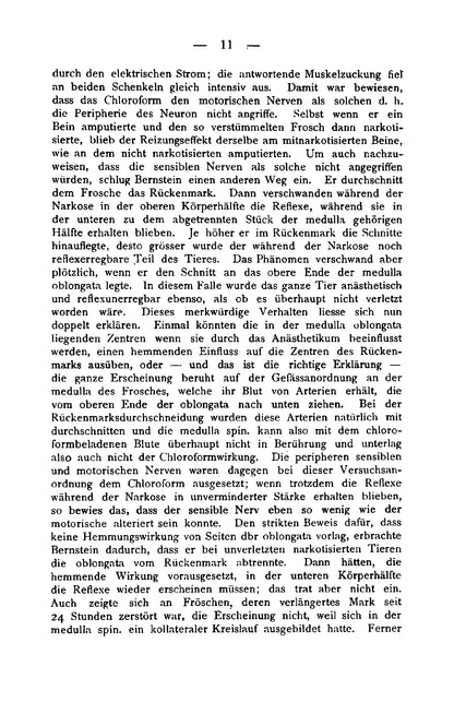 Der gegenwärtige Stand der Kenntnis von der Wirkung des Chloroforms und Äthers auf den tierischen Organismus - Page 15