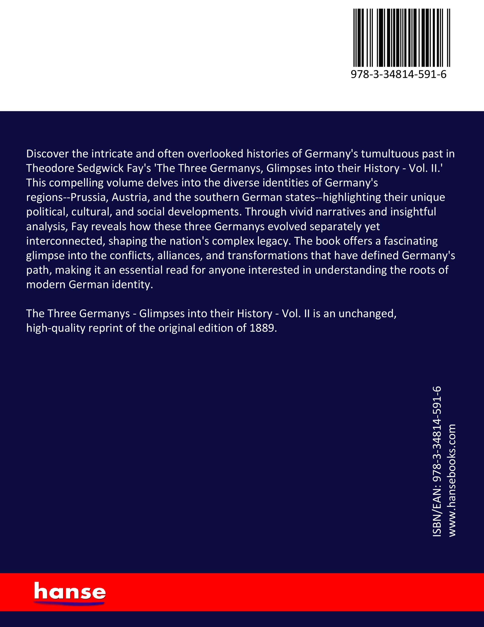 The Three Germanys - Back Cover