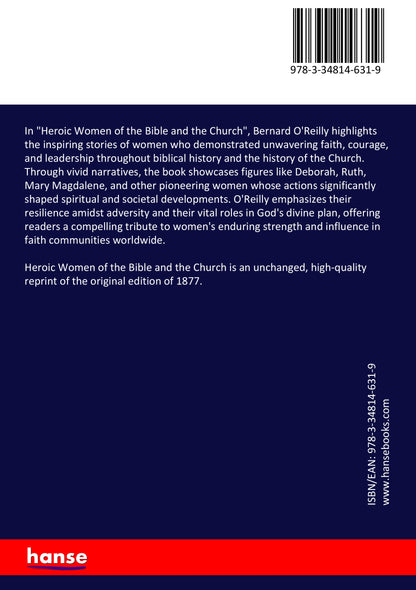 Heroic Women of the Bible and the Church - Back Cover