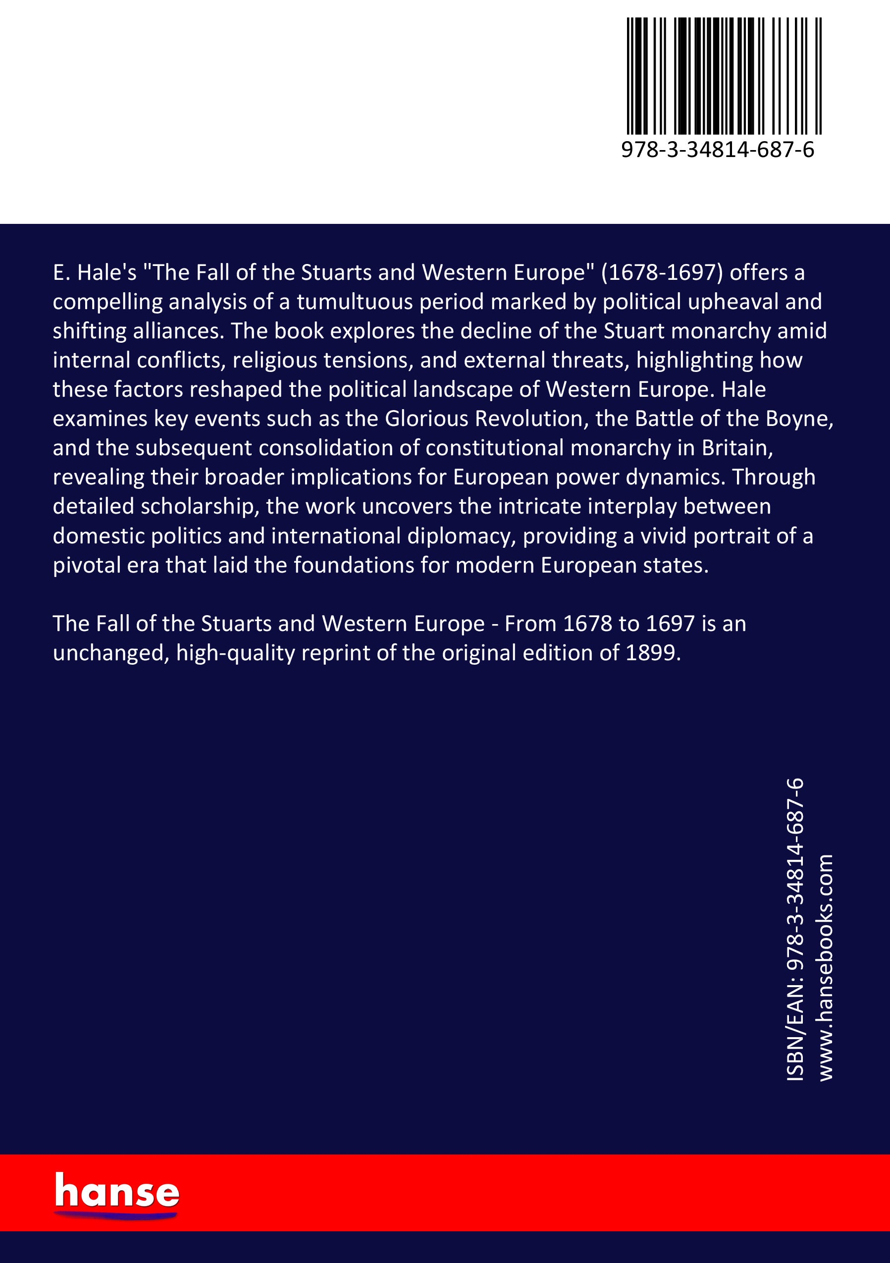 The Fall of the Stuarts and Western Europe - Back Cover