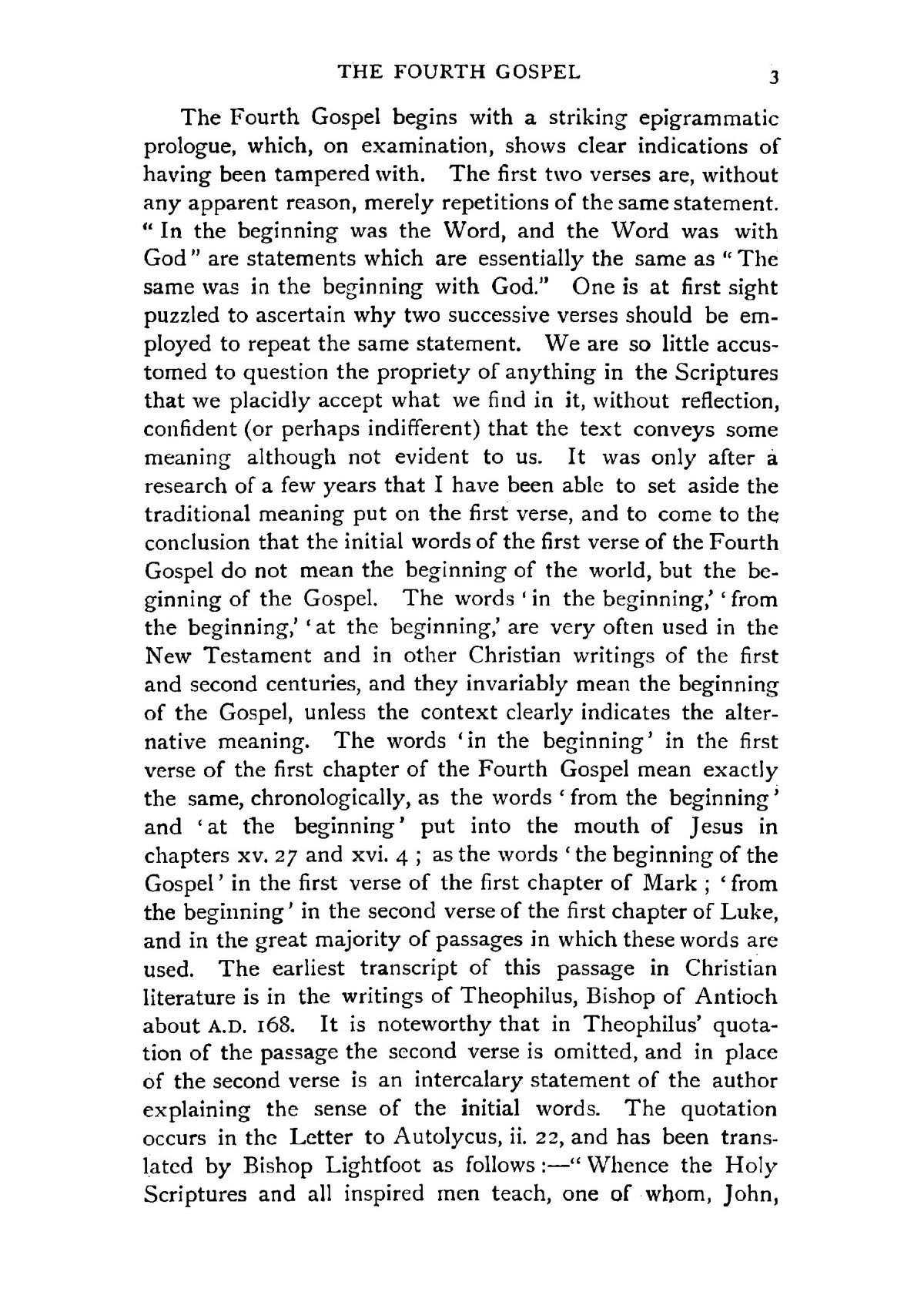 A Free Enquiry into the Origin of the Fourth Gospel - Page 13