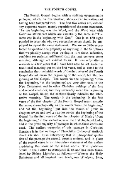 A Free Enquiry into the Origin of the Fourth Gospel - Page 13