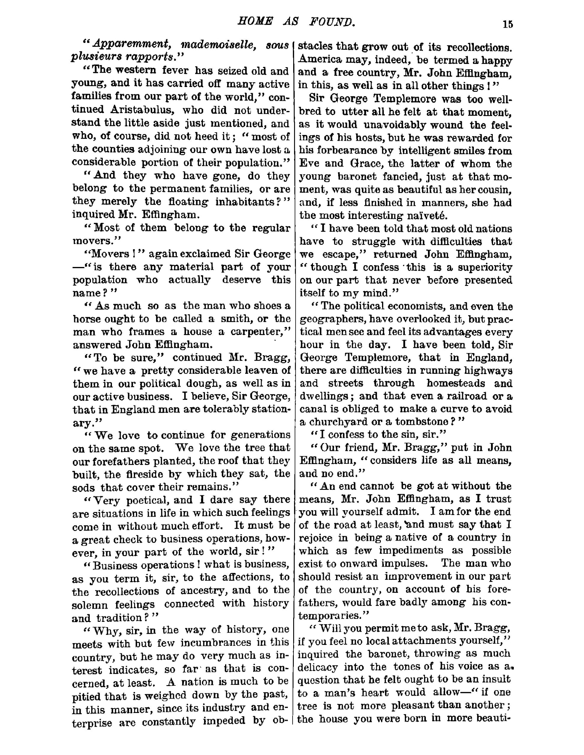 Home as Found, The Chainbearers, The Redskins - Page 19