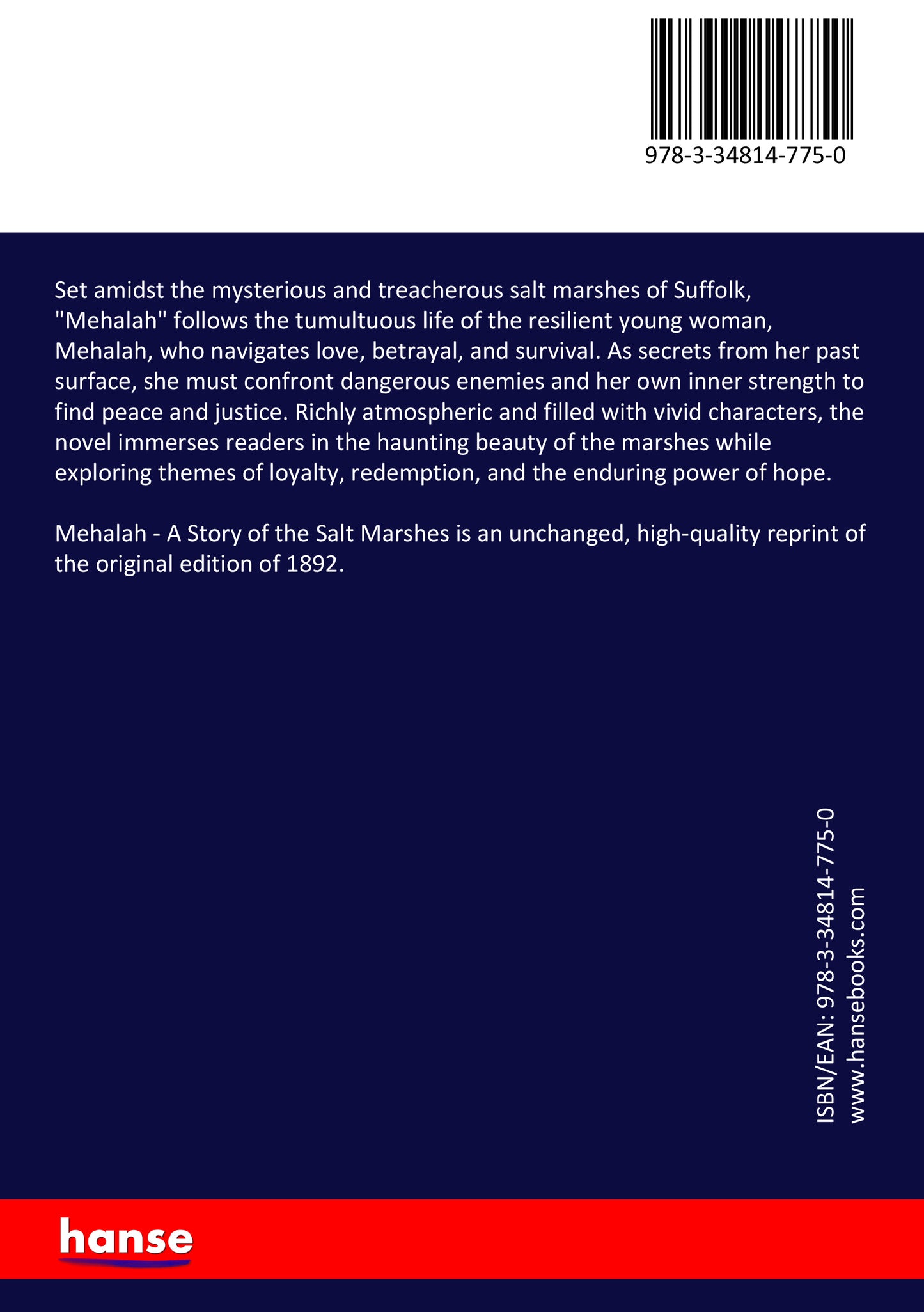 Mehalah - Back Cover