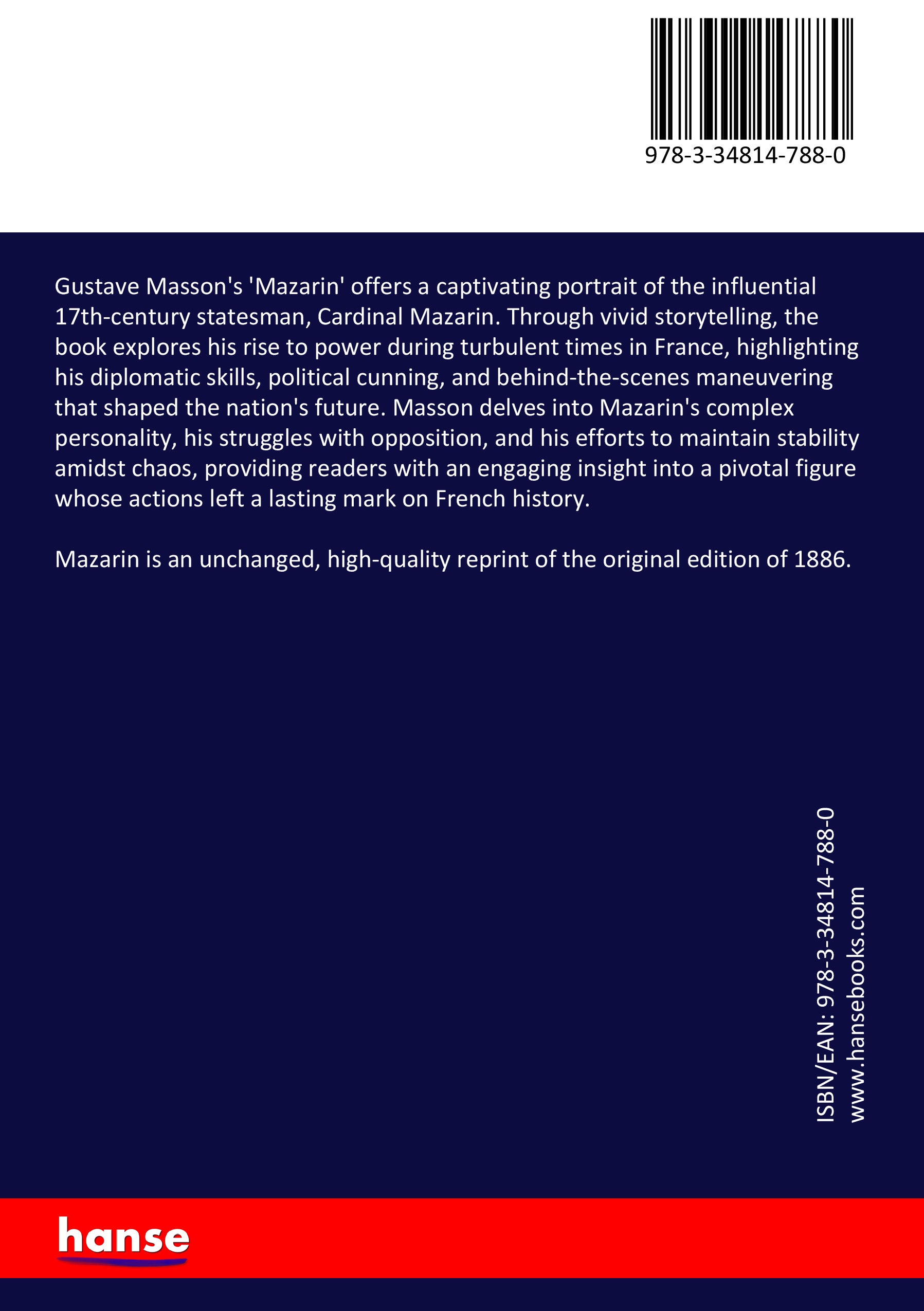 Mazarin - Back Cover