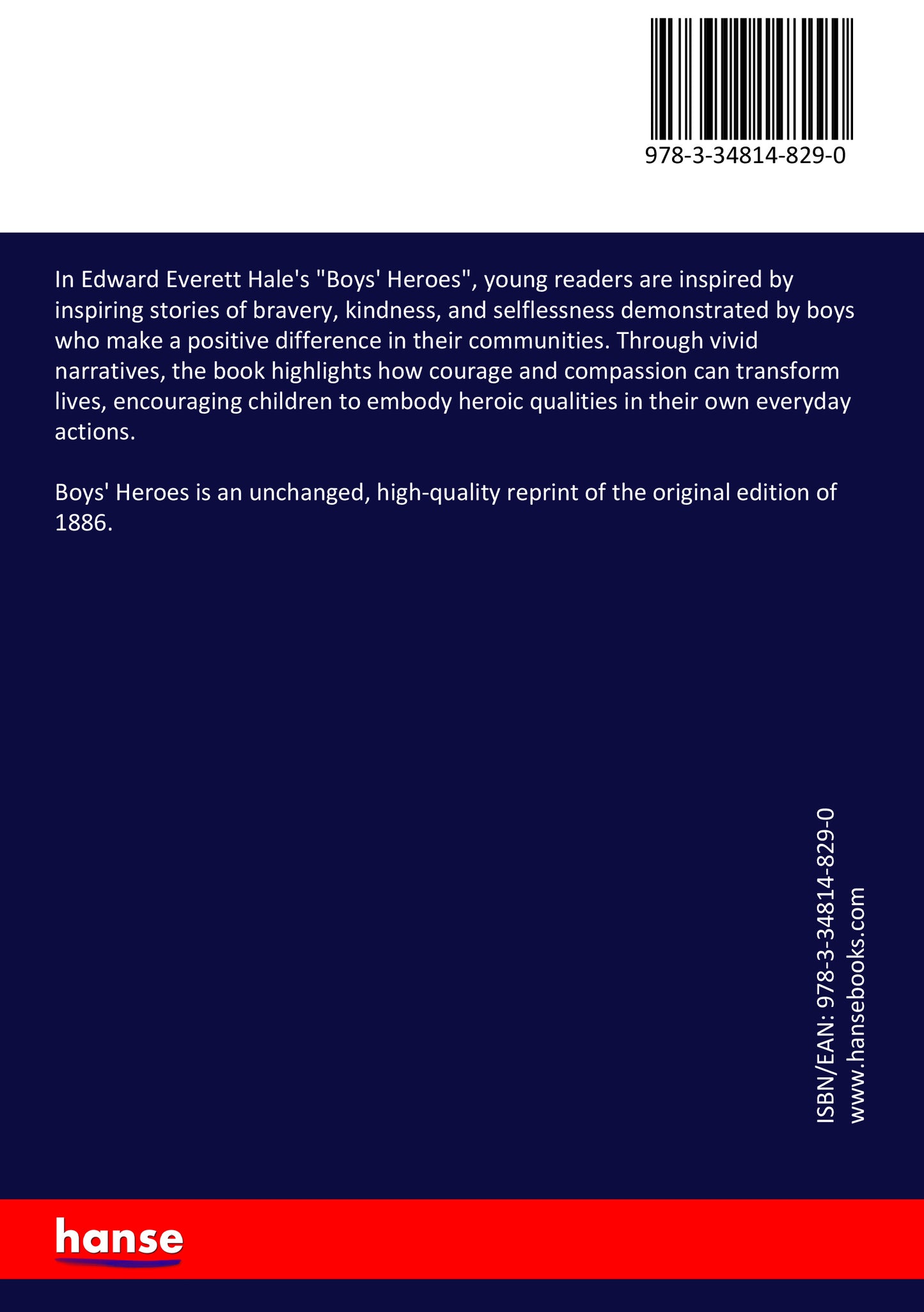 Boys' Heroes - Back Cover