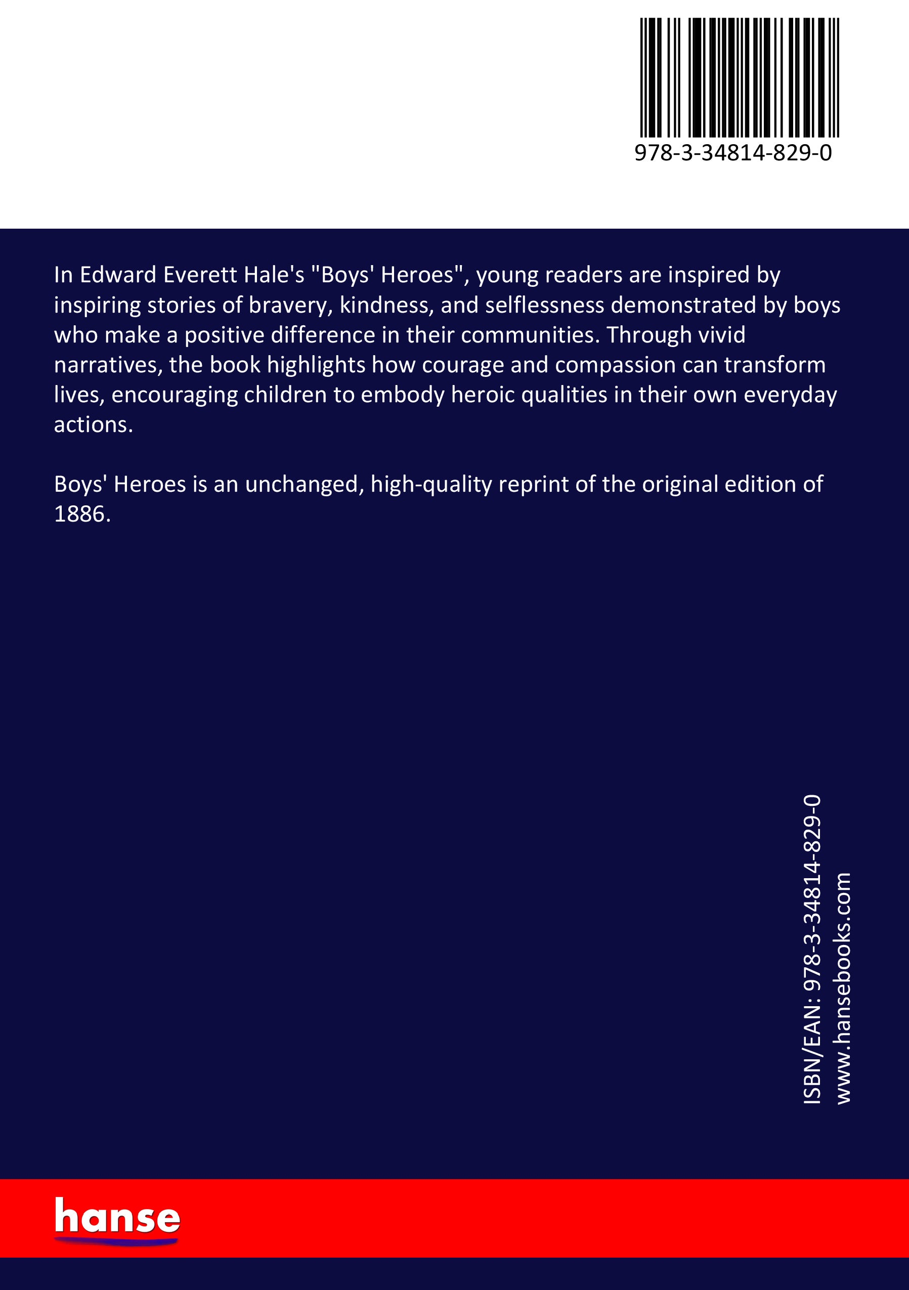 Boys' Heroes - Back Cover