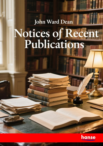 Notices of Recent Publications - Front Cover